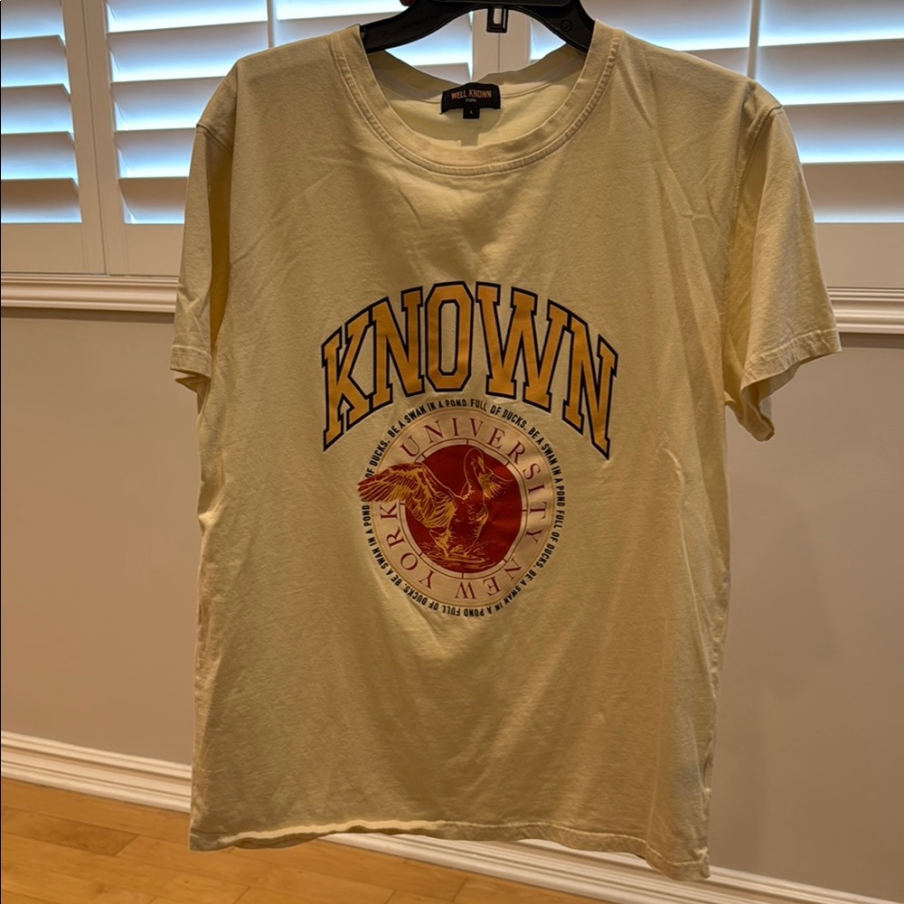 NWOT Beige Graphic Tee